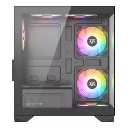 Gabinete gamer XYZ titanium lite argb vidrio panoramico