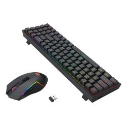 Combo Teclado y Mouse Redragon 2 en 1 pollux + trident S136 black