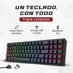 Combo Teclado y Mouse Redragon 2 en 1 pollux + trident S136 black