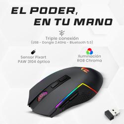 Combo Teclado y Mouse Redragon 2 en 1 pollux + trident S136 black