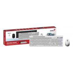 Teclado + mouse inalambrico genius slimstar 8230 white