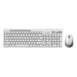 Teclado + mouse inalambrico genius slimstar 8230 white