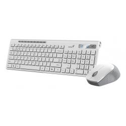 Teclado + mouse inalambrico genius slimstar 8230 white