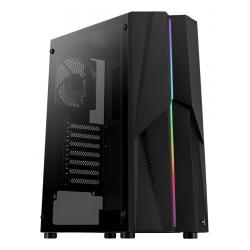 Gabinete aerocool mecha mid tower black c/ 1 cooler 120 mm RGB