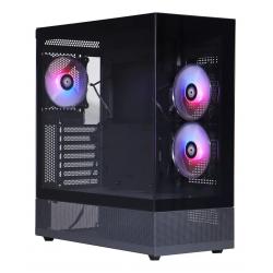 Gabinete gamer solarmax 3 coolers 120mm fan argb