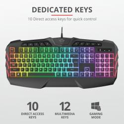Teclado trust odyss semi mech es GXT881