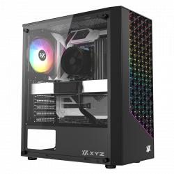 Gabinete XYZ portal 200  c/ 1 cooler airpulse a-rgb ATX black fan