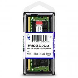 Memoria Ram Kingston 16gb 3200Mhz DDR4 NO-ECC SODIMM