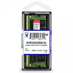 Memoria ram kingston 16gb 3200mhz ddr4 no-ecc sodimm