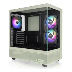 Gabinete thermaltake view 270 plus tg argb matcha green tempered glass