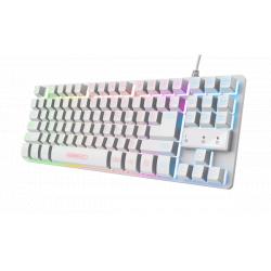 Teclado gamer trust thado TKL white GXT833W
