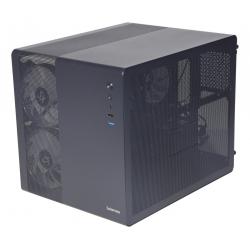 Gabinete gamer cubo solarmax CM-B300 lateral de vidrio 3 coolers 120mm rgb