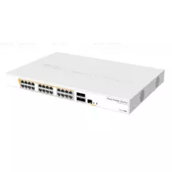 Switch mikrotik 24 puertos gb poe 500w   4 puertos sfp 10gb  s/c
