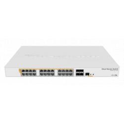 Switch mikrotik 24 puertos gb poe 500w + 4 puertos sfp+10gb  s/c