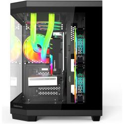 Gabinete mid tower solarmax CM B951 3 coolers argb