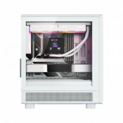 Gabinete XYZ atom white 3 coolers pulsar a-rgb+pwm a-rgb control