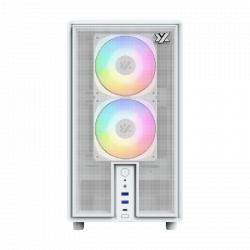 Gabinete XYZ atom white 3 coolers pulsar a-rgb+pwm a-rgb control