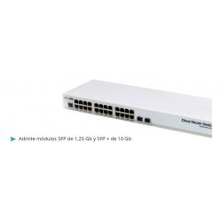 Switch mikrotik 326-24g-2s+ l5 24eth 2spf+ rackmount modelo: CRS32624G2S+