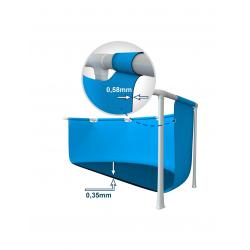 Pileta De Lona Redonda INTEX Prism Frame Clearview 427 x 107 CM Con Bomba y Acce