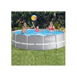 Pileta De Lona Redonda Intex Prisma Frame Premium 366 X 99 CM C/Bomba y Escalera