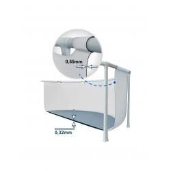 Pileta De Lona Redonda Intex Prisma Frame Premium 366 X 99 CM C/Bomba y Escalera