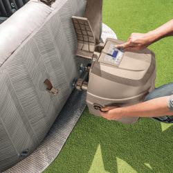 Jacuzzi Spa inflable Intex New Burbuja Terapia Chevron Cuadrado 174 x 174 x 71 c