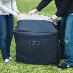 Jacuzzi Spa inflable Intex New Burbuja Terapia Chevron Cuadrado 174 x 174 x 71 c