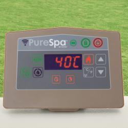 Jacuzzi Spa inflable Intex New Burbuja Terapia Chevron Cuadrado 174 x 174 x 71 c