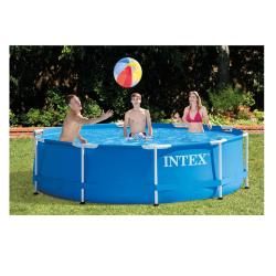 Pileta Estructural Intex Redonda 366x76cm 6503 Lts 18832/6 + Cobertor 18907/9