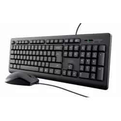 Combo teclado y mouse Trust Primo silencioso USB