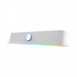 Parlante barra de sonido trust thorne rgb white gxt619w