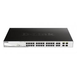 D-link switch dgs-1210-28p 24 10/100/1000base-t poe 4 100/1000