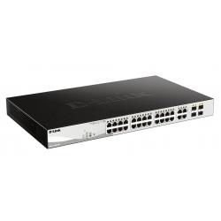 D-link switch dgs-1210-28p 24 10/100/1000base-t poe 4 100/1000