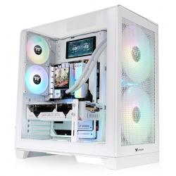 Gabinete thermaltake view 390 air snow white tempered glass