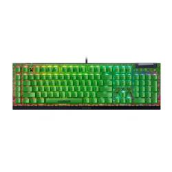 Teclado gamer razer blackwidow v4 x minecraft edition green sw
