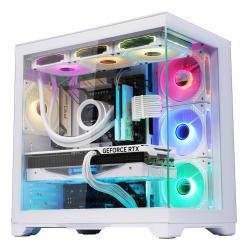 Gabinete jalatec JT-Z76 gaming case blanco