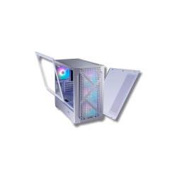 Gabinete XPG lander 300 blanco con argb y vidrio templado