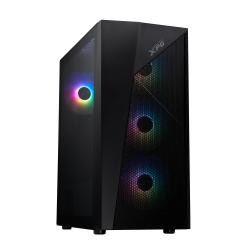 Gabinete XPG lander 500 atx con vidrio templado y 4 ventiladores argb