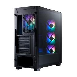 Gabinete XPG lander 500 atx con vidrio templado y 4 ventiladores argb