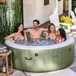 Jacuzzi Spa inflable Burbuja Terapia Oliva Redondo 795 Lt 196 x 71 cm 28426 2792
