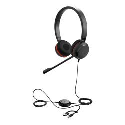 Auriculares jabra evolve 20 estereo usb-c/a con unidad de control