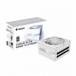 Fuente gamer gigabyte 850w pg5 ice aorus elite platinum modular atx3.1 white