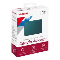 Disco rigido HDD Externo Toshiba Canvio Advance 1TB Verde USB 3.0 Portatil HDTCA