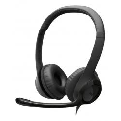 Auriculares logitech h390 usb-c negro con microfono