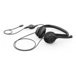 Auriculares logitech h390 usb-c negro con microfono