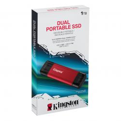 Disco solido SSD externo Kingston Dual 1TB USB 3.2 Gen 2