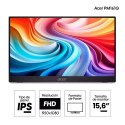 MONITOR PORTATIL ACER LED 15.6 pulgadas