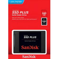 Disco solido SSD SanDisk Plus 240GB SATA III Negro