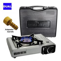 Anafe a cartucho descartable bram-metal 1 hlla c/encendido + estuche modelo du