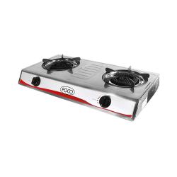 Anafe industrial foco 2 hllas acero inoxidable c/encendido